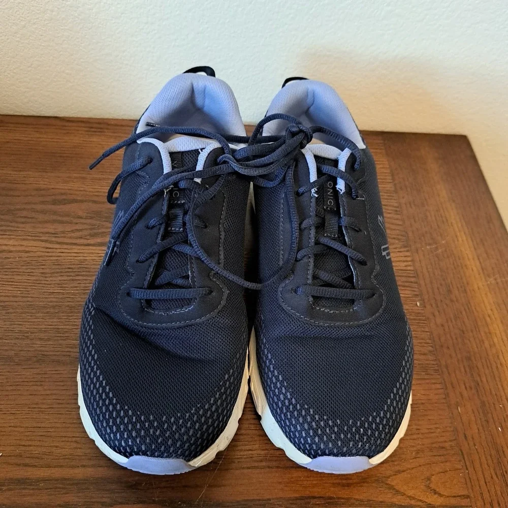 Vionic Priscilla Navy Blue Mesh Walking Sneakers Womens 11 Wide DD:10-2025
